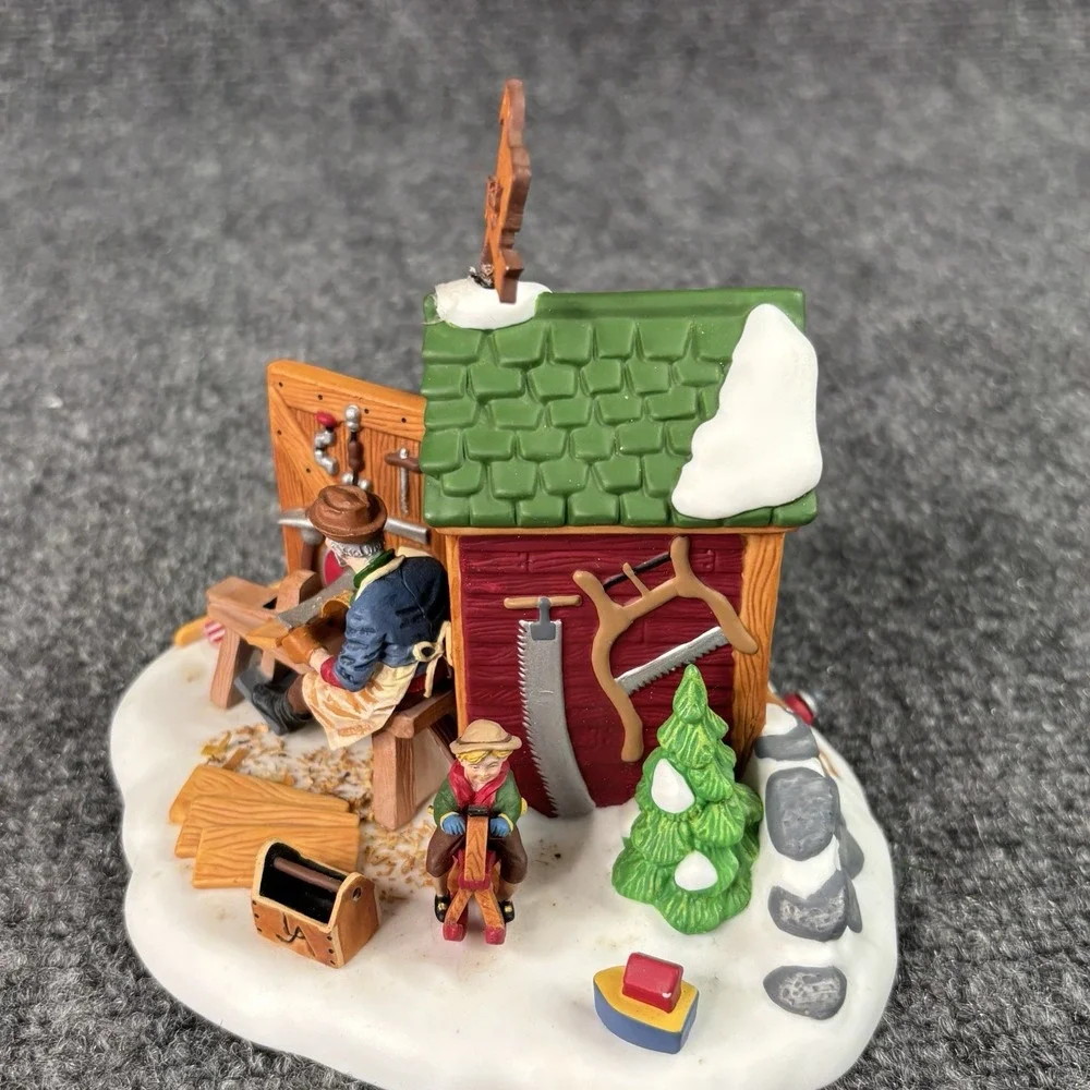 Department 56 The Woodworker 56619 New England Village Series Retired Boxed Vtg